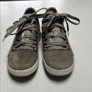 Sorel Military Green Suede Sneakers